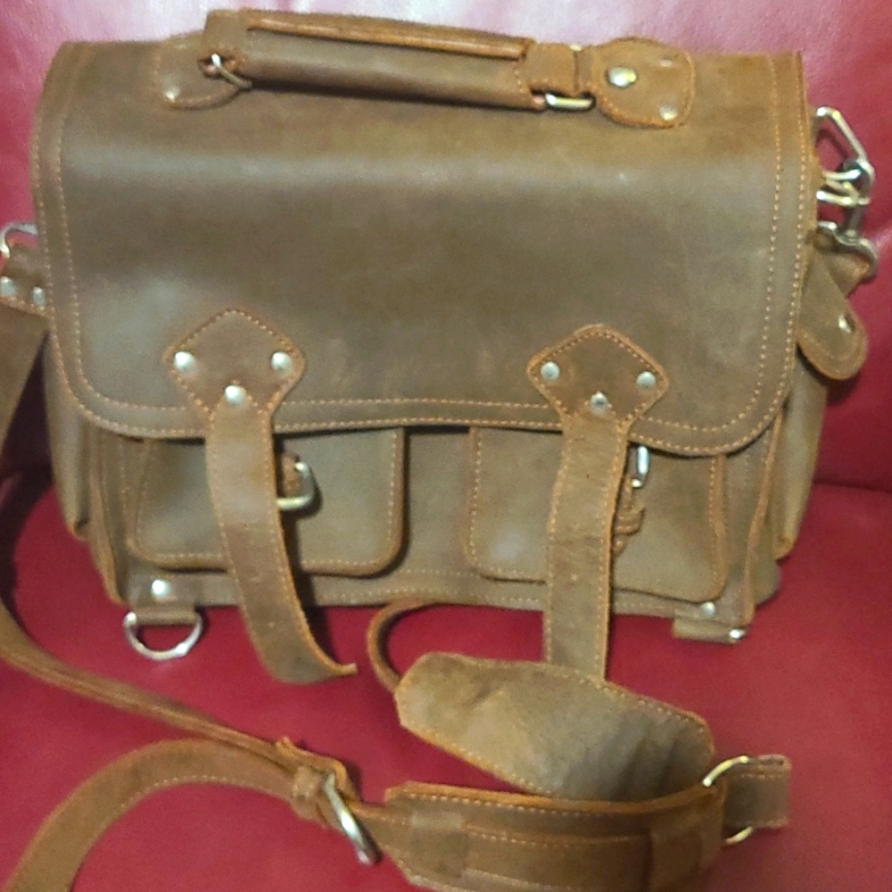 Handmade Leather crossbody bag